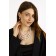 Set 2 objects: earrings, beads "tenderness", white color, 50 cm