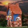 Aroma lace house "Helen", handmade, mix, 12.5 cm