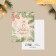Watercolor cardboard card "Happy New Year!", Snowflakes, 8 x 6 cm, New Year