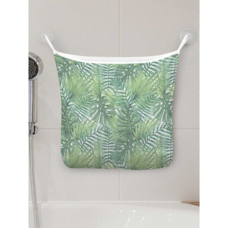 Organizer in a bath on suction cups “Tropical Leaves”, for storing toys and trifles, size 33x39 cm
