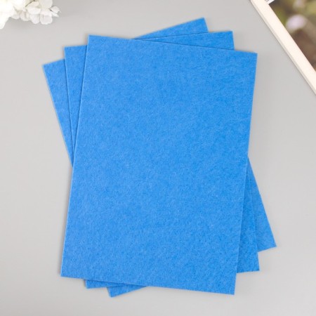 A set of hard felt "Astra" (3 pcs) sky blue, 3 mm, 20x30 cm-1