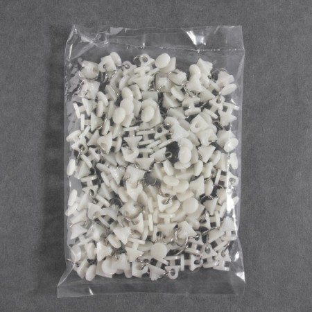 Hook for curtains, 11 × 26 mm, white color-2