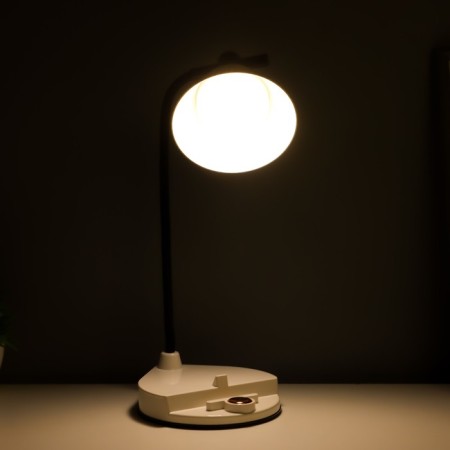 Parasol table lamp LED, from USB/AKB 6 W, Sensor 3000-6000 white 14x10x37 cm Risalux 1006342-3