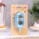 Candle in the Cake "Fine", number "6", blue metallic, 6.5 cm