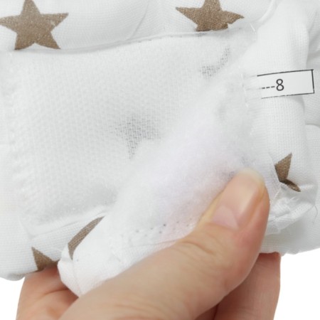 Anti -Manager hat - helmet for children, small stars, white color-5