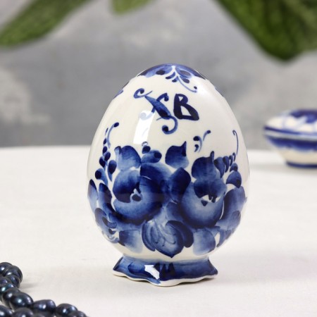 Souvenir "Egg on the legs", gzhel, 10x7 cm