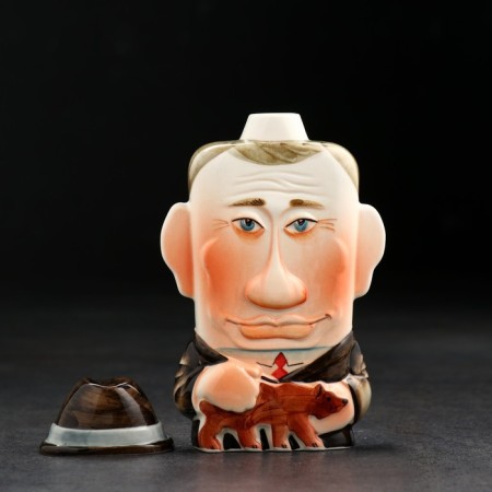 Штоф фарфоровый «Путин», 0.35 л, в упаковке книге-6