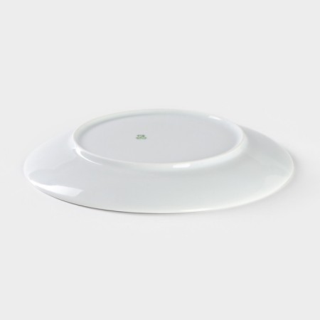 Porcelain plate "Leo", d = 24 cm, white-2