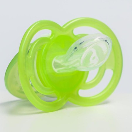 Nipple-dummy silicone orthodontic, + 6 months, green color-5
