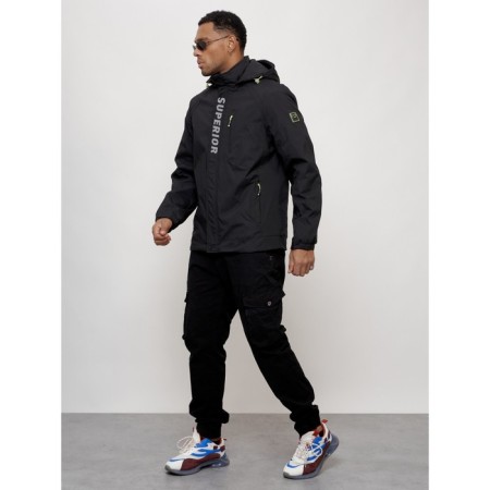Sports male jacket, size 52, black color-10