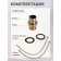 Zein ZF-013 sink mixer, high, Ceramics cartridge 35 mm, brass, black/chrome