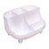 Supply for writing accessories, 6 departments, with stickers, calligrata, white