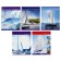 Notebook of 36 sheets in the Calligrata “Yachts” cage, cover coated cardboard, block No. 2, whiteness 75% (gray sheets), mix