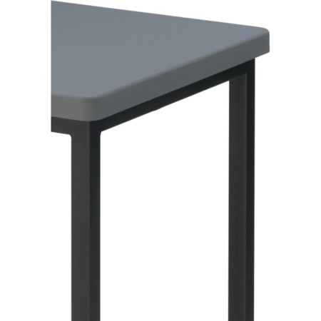 Haric loft Metal/MDF stool, black/dark gray 34x34x61 cm-4