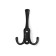 Furniture tundra hook TKT003 Light, three -rod, black