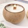Candle in the coconut aromatic, sweet orange and lime, soy wax, 8x10 cm, in the box