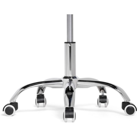 Computer chair Kolin metal/velor, chrome/gray 49x56x79 cm-7