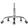 Computer chair Kolin metal/velor, chrome/gray 49x56x79 cm