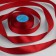 Satin tape, 25 mm × 33 ± 2 m, dark red color No. 112