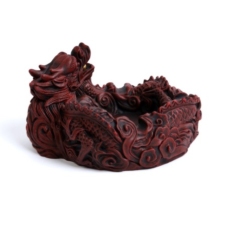 Ash "Chinese Dragon", 12.4 x 13.7 x 7.6 cm, brown-2