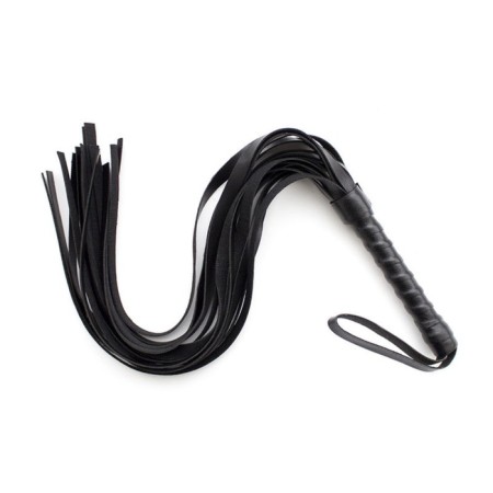 Leather whip, 55 cm, black-1