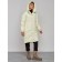 Coat insulated winter female, size 48, color light yellow