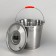 A bucket with a lid, 12 l, stainless steel