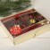 New Year's candle with a candlestick "Red Bells" (set 4 pcs) 4x13.5x17 cm, red