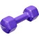 Rubberized dumbbell bradex SF 0537, purple, 4 kg