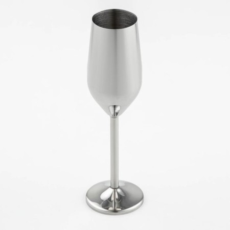 Stainless steel glass, 200 ml, 22 × 6.5 cm, for cocktails, glossy, silver color-1