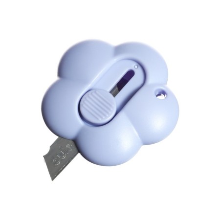 Chancellery knife 9 mm, plastic flower mix on a blister-4