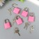Lacking with a key for the casket metal, plastic set 5 pcs C286 3.1x1.9 cm