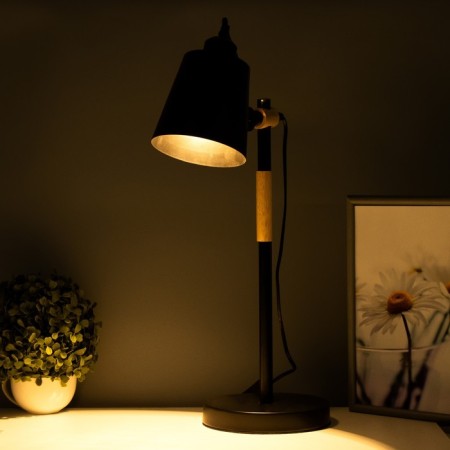 Burton table lamp E27 40W Black 17.5x17.5x54 cm Risalux-2