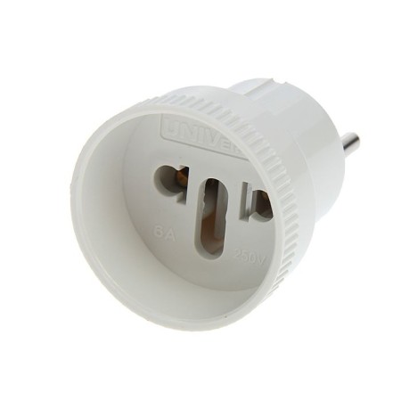 Adapter Universal A109, without salary, 6 a, white-1
