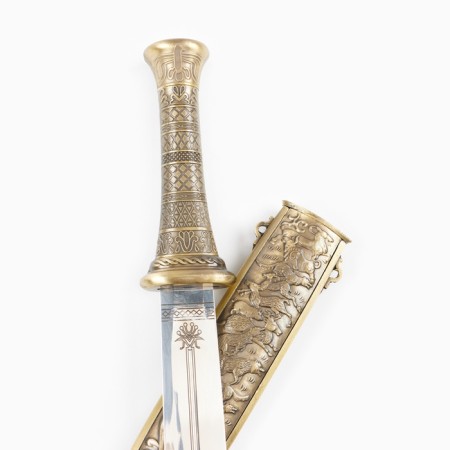 Dagger souvenir "wolves", 35cm, blade 21 cm-3