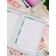 School School A5 80 sheets "pink", solid cover of artificial leather, foil embossing, liesse, reference material, block 70 g/m2