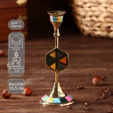Caleyidoscope Climber Brass, mother -of -pearl 7x7x18 cm
