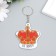 PVC keychain "Crown - does not press!" 6x5.5 cm