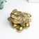 NECSK Polystone for bronze "Cash toad on the ingots of gold" 4.7x6.5x6.3 cm