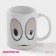 Homeleon mug ceramic shade "vigor", 350 ml, white color