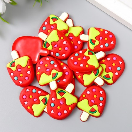 Decor for creativity Rubber "Watermelon Eskimo" set of 15 pcs 3.5x2.3 cm-2