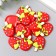 Decor for creativity Rubber "Watermelon Eskimo" set of 15 pcs 3.5x2.3 cm