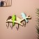 Hanger "birds" wood (4 hooks) 40 cm