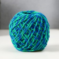 Acryl yarn 100% acrylic, 100m/40 ± 5 g (green-blue melange)