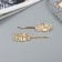 Invisibility for hair "Bente" (set 2 pcs) oval, 6 and 5 cm, gold