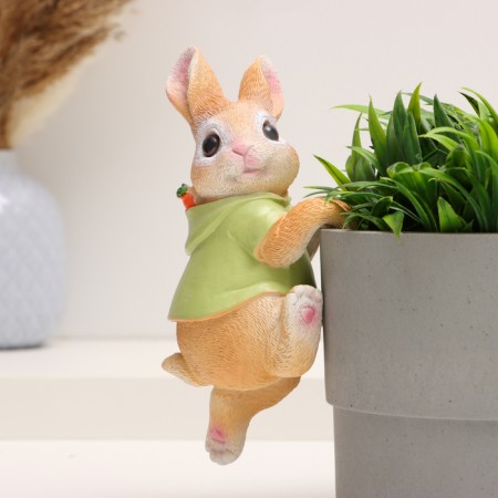 Decor for Kashpo "Bunny with carrots" 17x7x7cm-1