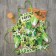 Apron Ethel Green 70x60 cm, 100% cotton, sarzha 190 g/m²