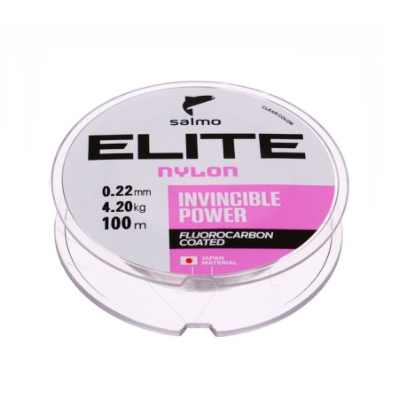 Monophile Flake Salmo Elite Fluoro Coated Nylon, diameter 0.22 mm, test 4.2 kg, 100 m, transparent