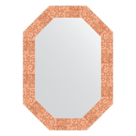 Mirror in the baguette frame, honeycomb copper 70 mm, 52x72 cm
