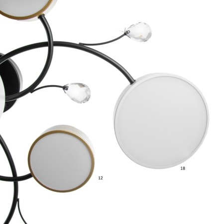 Assami chandelier 9XLED 216W 3000-6000K white-gold 93x93x21 cm Bayerlux-7